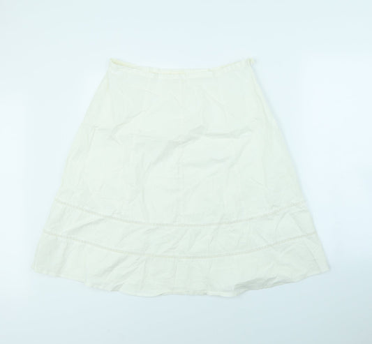 For Women Womens White   Flare Skirt Size 32 in