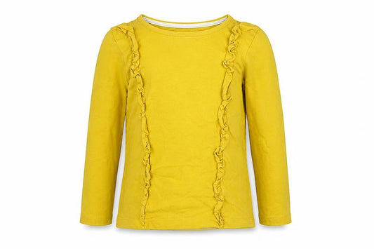 m&s Girls Yellow   Basic T-Shirt Size 3 Years