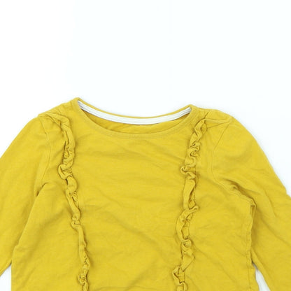 Marks & Spencer Girls Yellow   Basic T-Shirt Size 3 Years