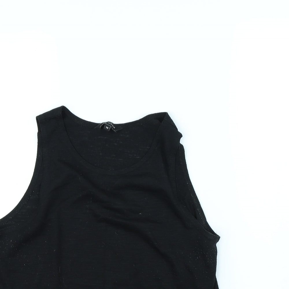 New Look Womens Black   Basic Tank Size 10