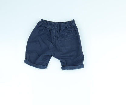 Preloved F&F Boys Blue   Cargo Shorts Size 4 Years - Back