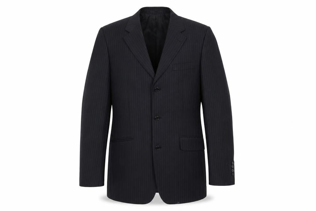 Ventuno Mens Black   Jacket Suit Jacket Size 40