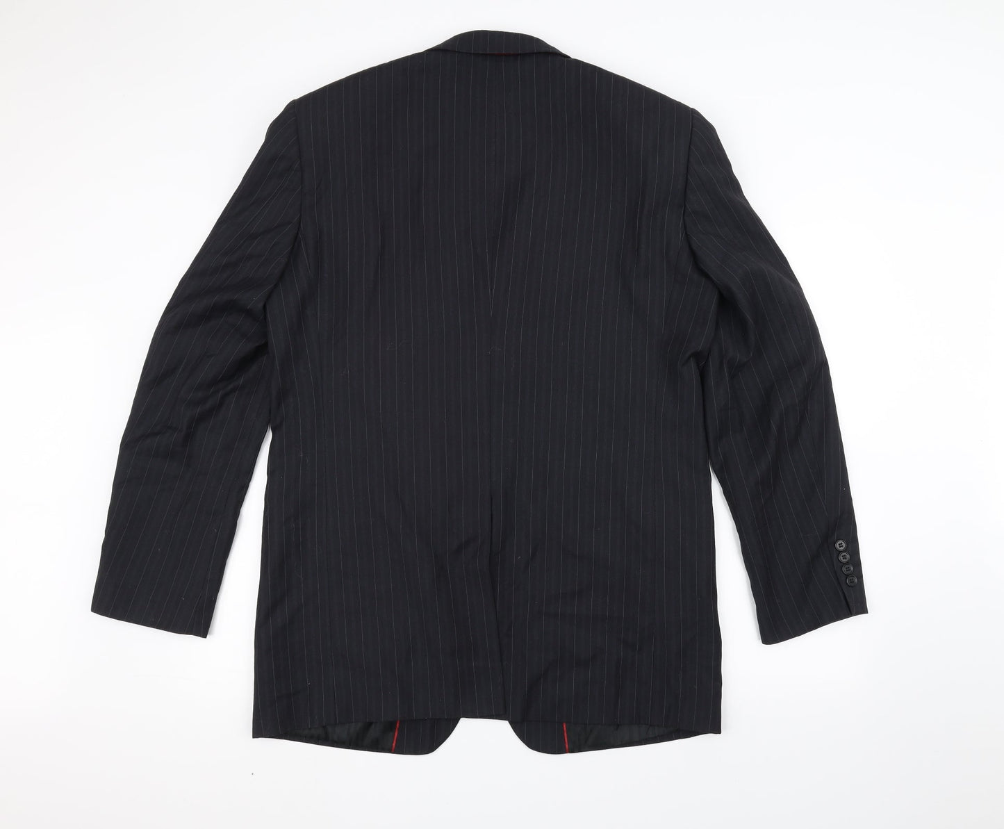 Ventuno Mens Black   Jacket Suit Jacket Size 40