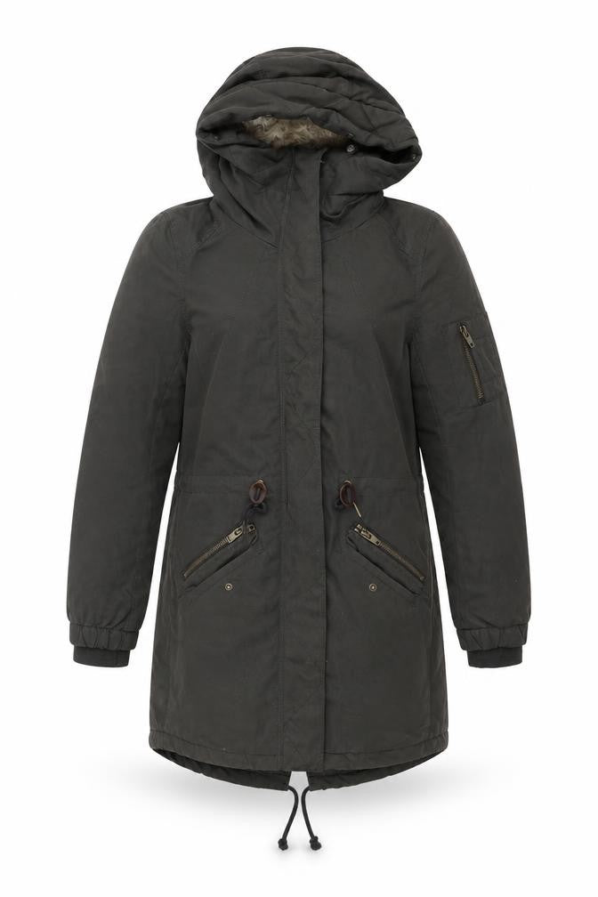 H&M Womens Green   Overcoat Coat Size 6