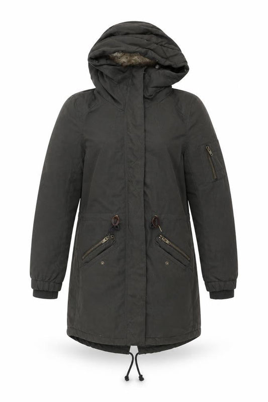 H&M Womens Green   Overcoat Coat Size 6
