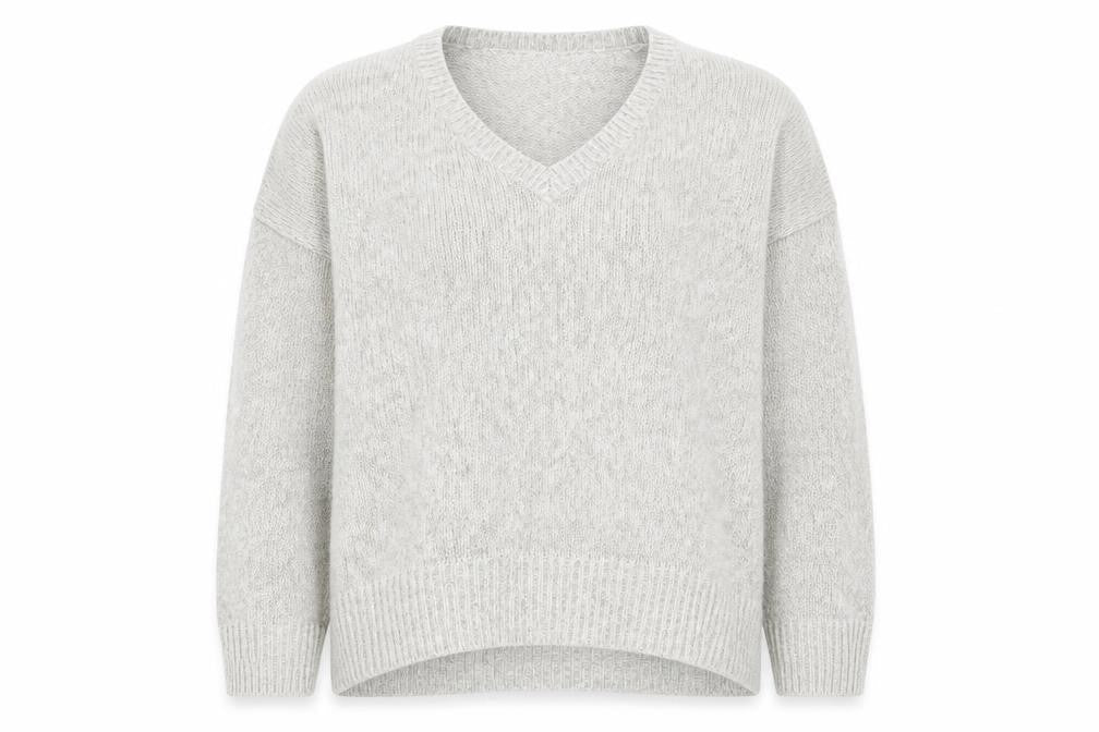 New Look Womens White  Knit Pullover Jumper Size L