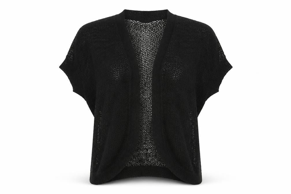 H&M Womens Black  Knit Jacket Coatigan Size M