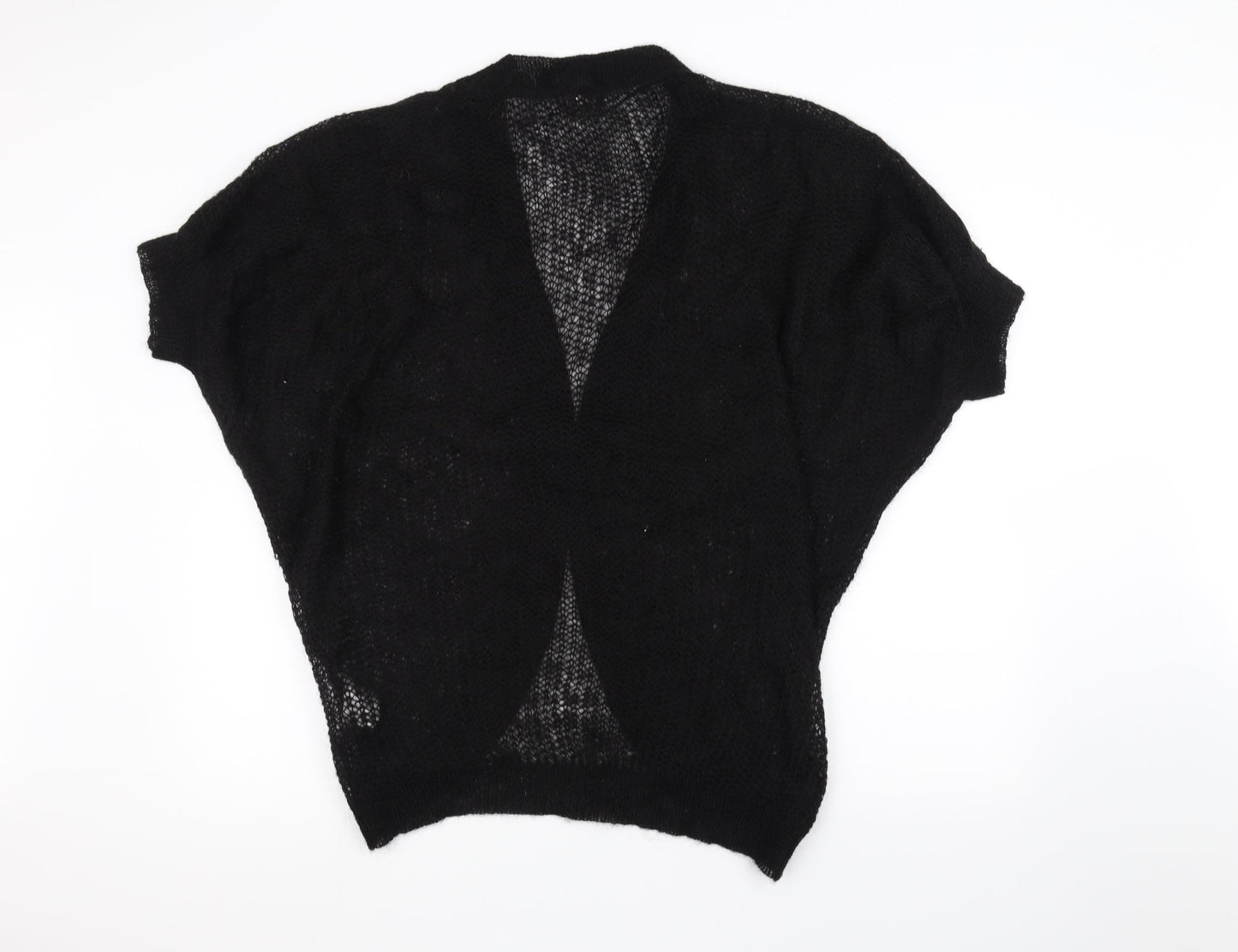 H&M Womens Black  Knit Jacket Coatigan Size M