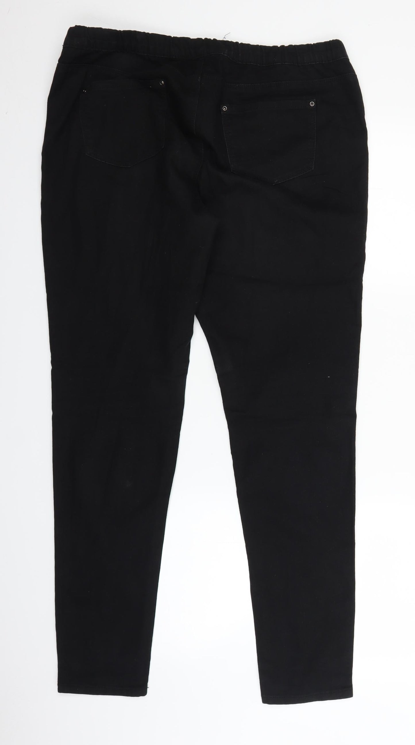 Preworn Womens Black  Denim Jegging Jeans Size 36 in L29 in