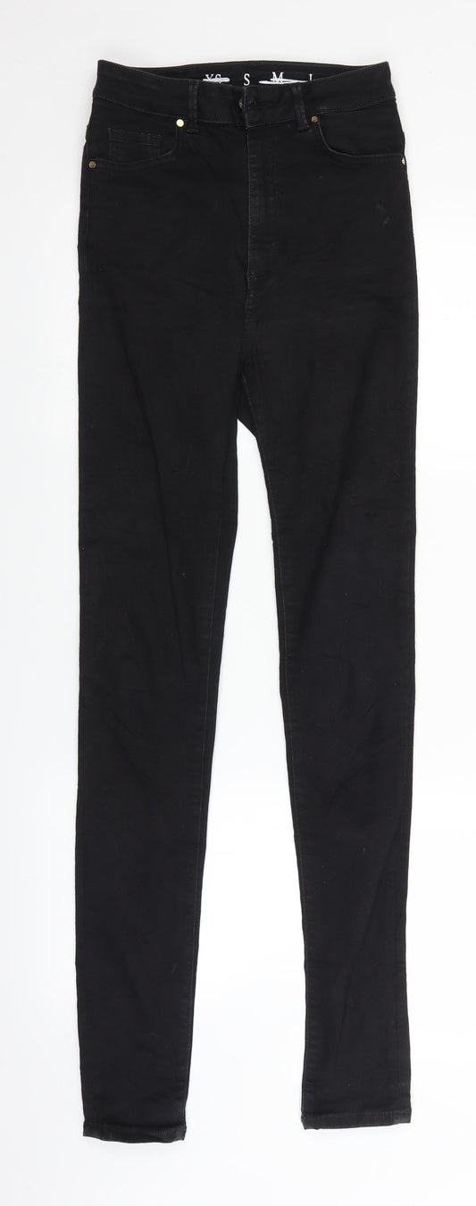 Never denim Womens Black  Denim Skinny Jeans Size S L30 in