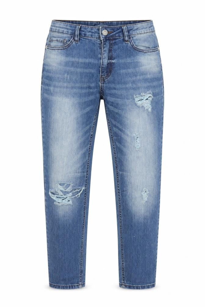 Jaqueline deYong Womens Blue  Denim Straight Jeans Size 30 in L26 in