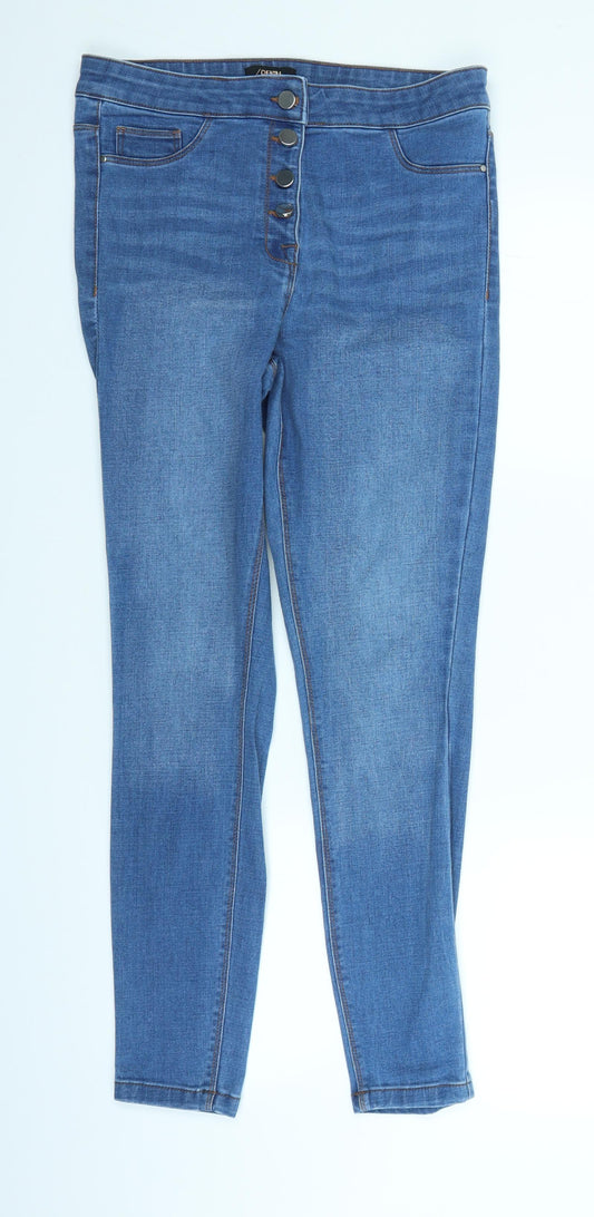Denim Womens Blue  Denim Straight Jeans Size 12 L26 in