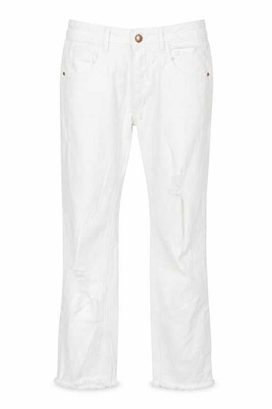 Primark Womens White  Denim Straight Jeans Size 6 L24 in