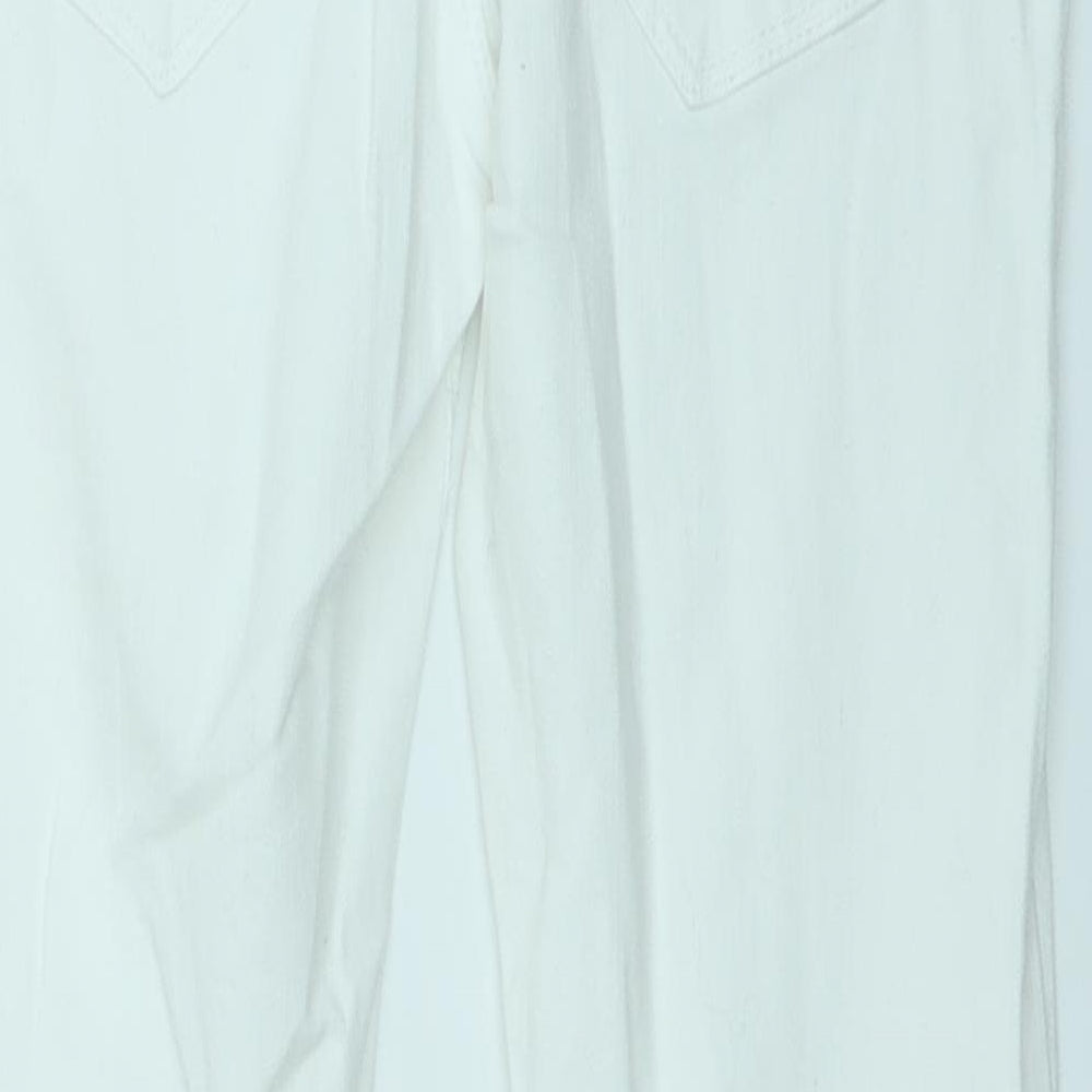 Primark Womens White  Denim Straight Jeans Size 6 L24 in