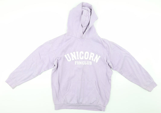 H&M Girls Ivory   Pullover Hoodie Size 13-14 Years