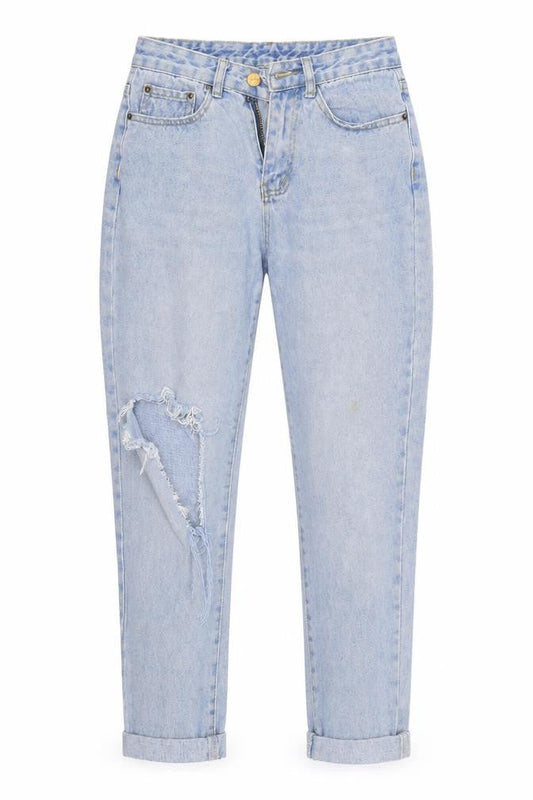 Shien Womens Blue  Denim Cropped Jeans Size XS L24 in