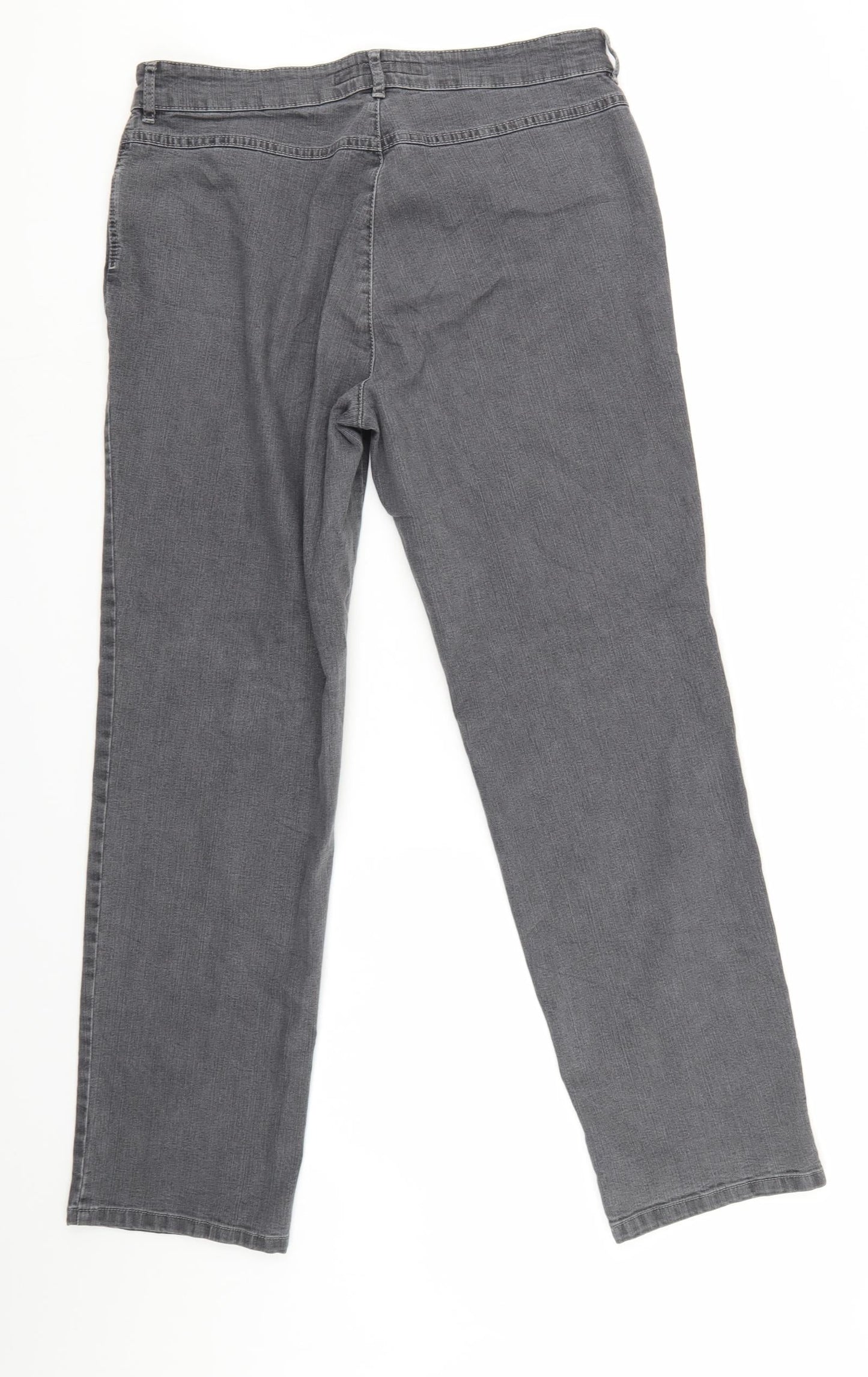 ZERRES Womens Grey  Denim Skinny Jeans Size 14 L30 in