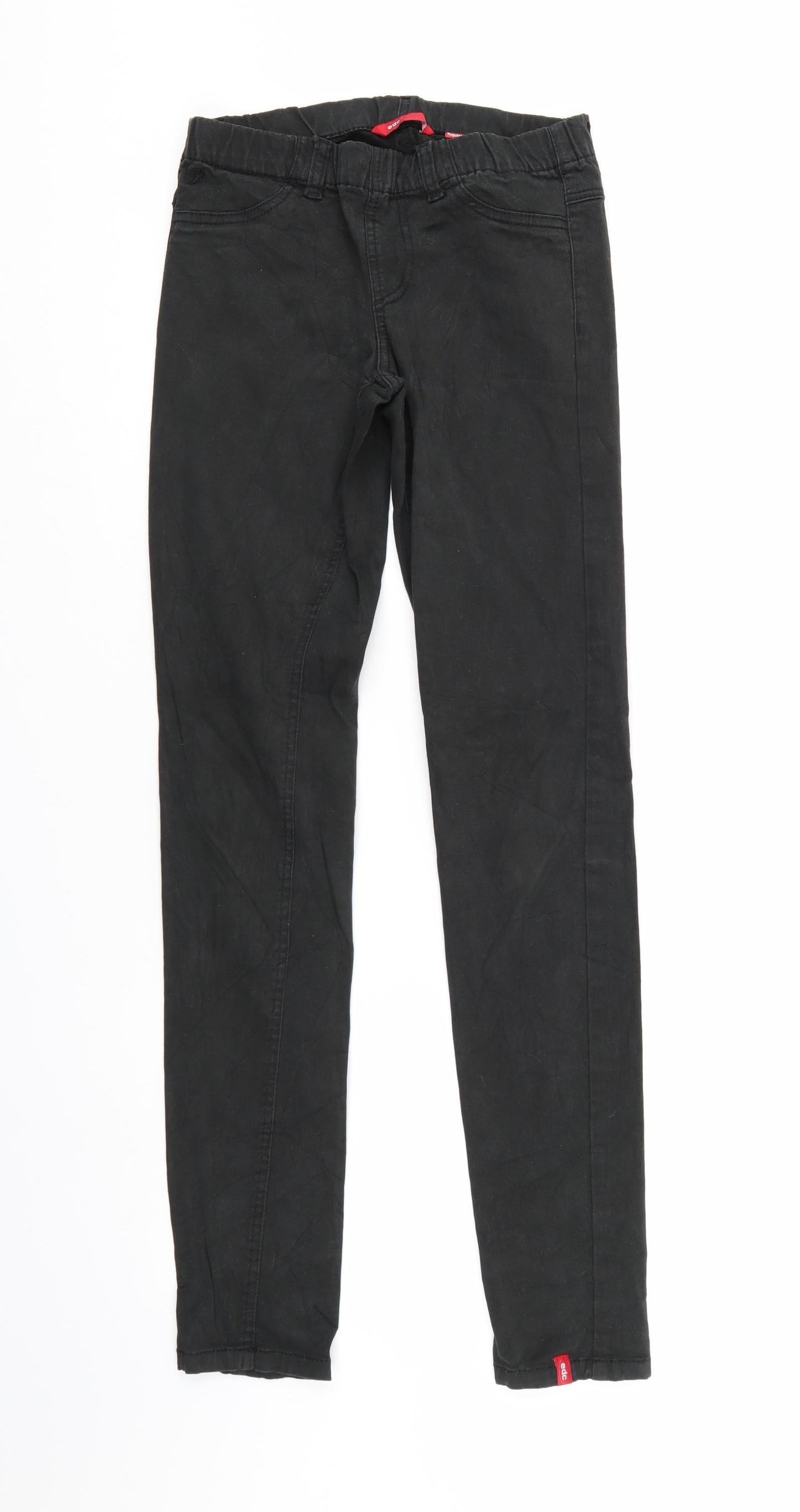 EDC Womens Black  Denim Jegging Jeans Size 6 L30 in
