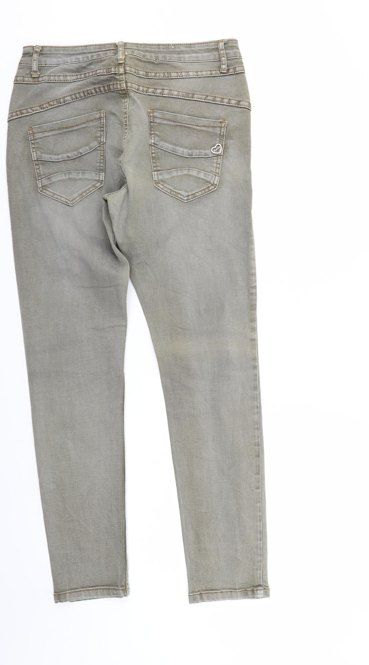 Onado Womens Grey  Denim Tapered Jeans Size 8 L28 in