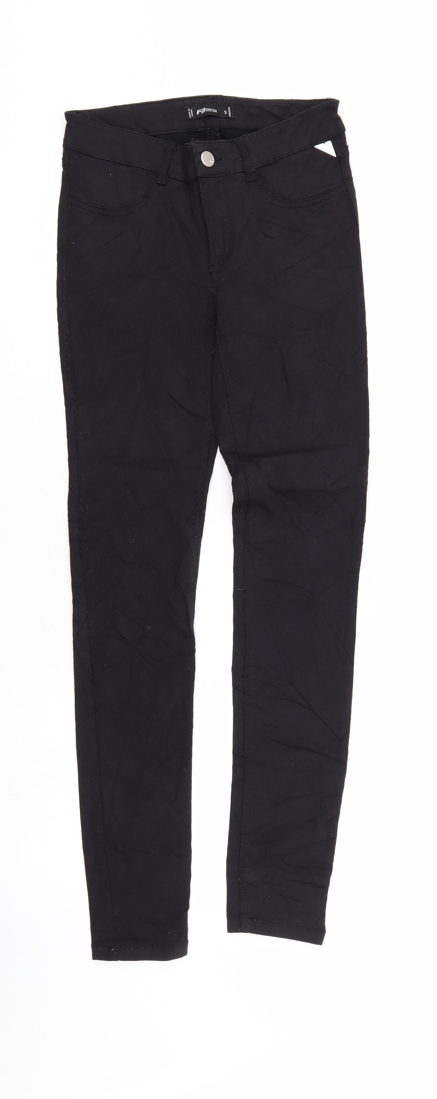 FB sister Womens Black  Denim Jegging Jeans Size S L28 in