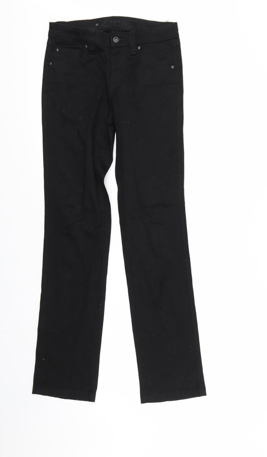 Flash Jeans Womens Black  Denim Straight Jeans Size 6 L31 in