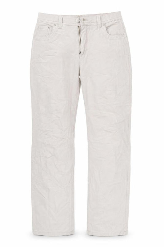 Charles Jogule Womens Beige  Denim Straight Jeans Size 32 in L29 in