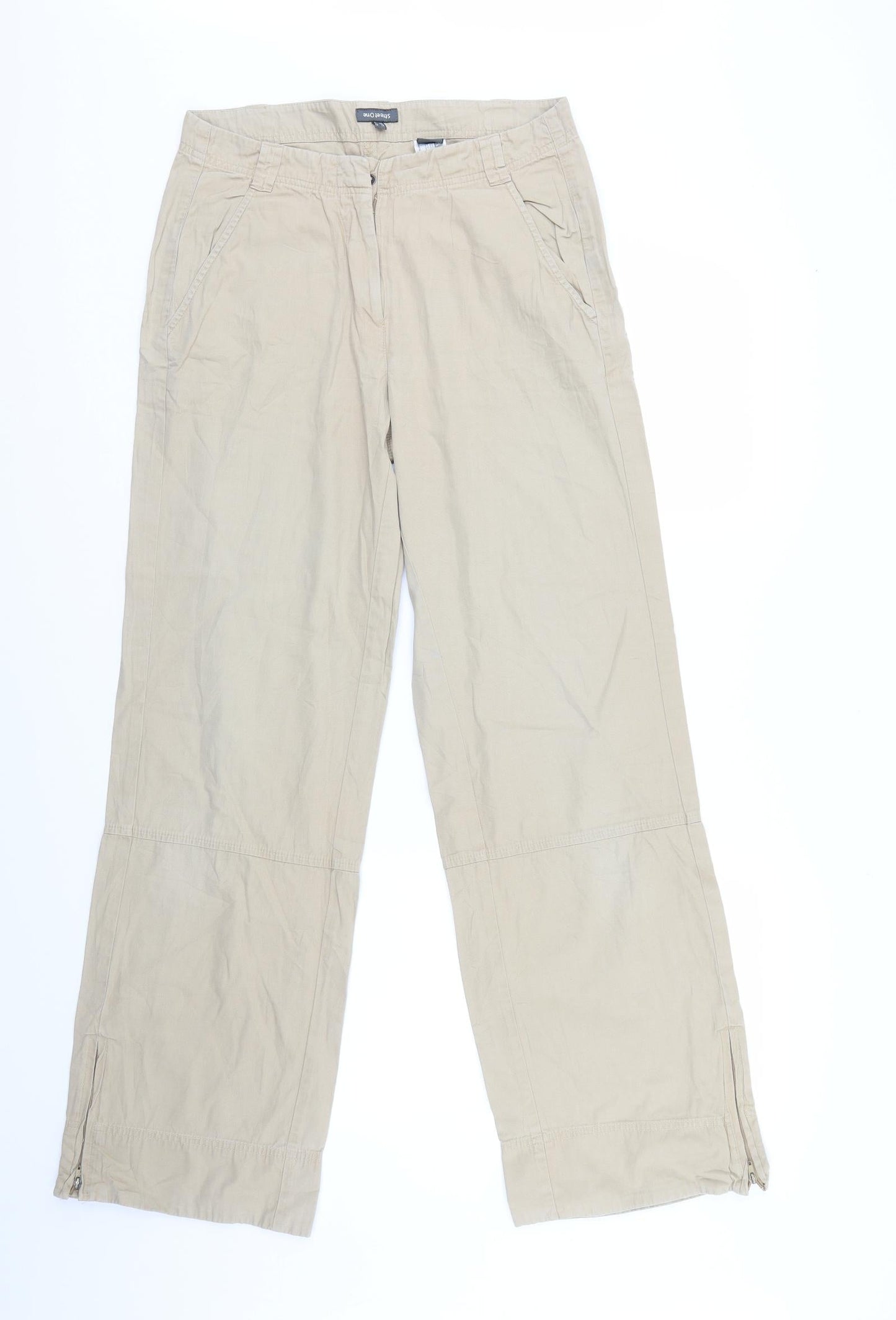 Street One Womens Beige   Straight Jeans Size 14 L30 in