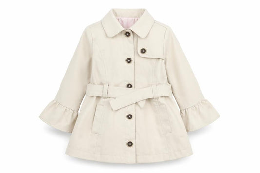 Tamari Girls Beige   Overcoat Coat Size 2 Years