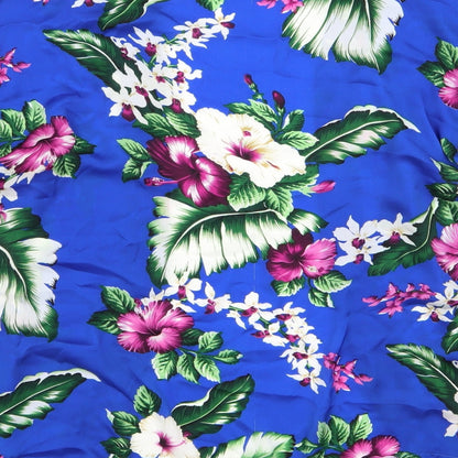 misguided Womens Blue Floral  Basic Blouse Size 8