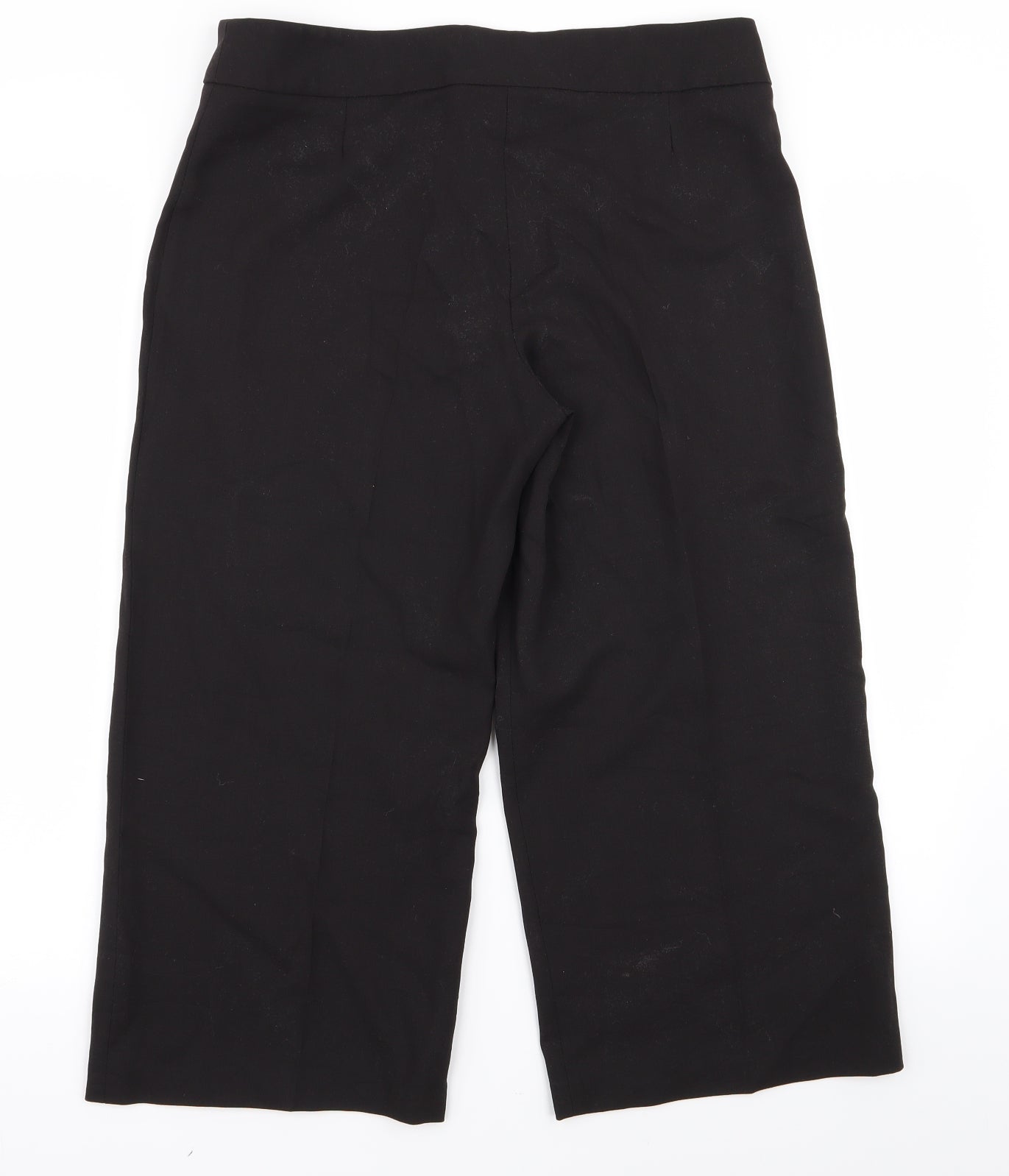 Preworn Womens Black   Trousers  Size 12 L20 in