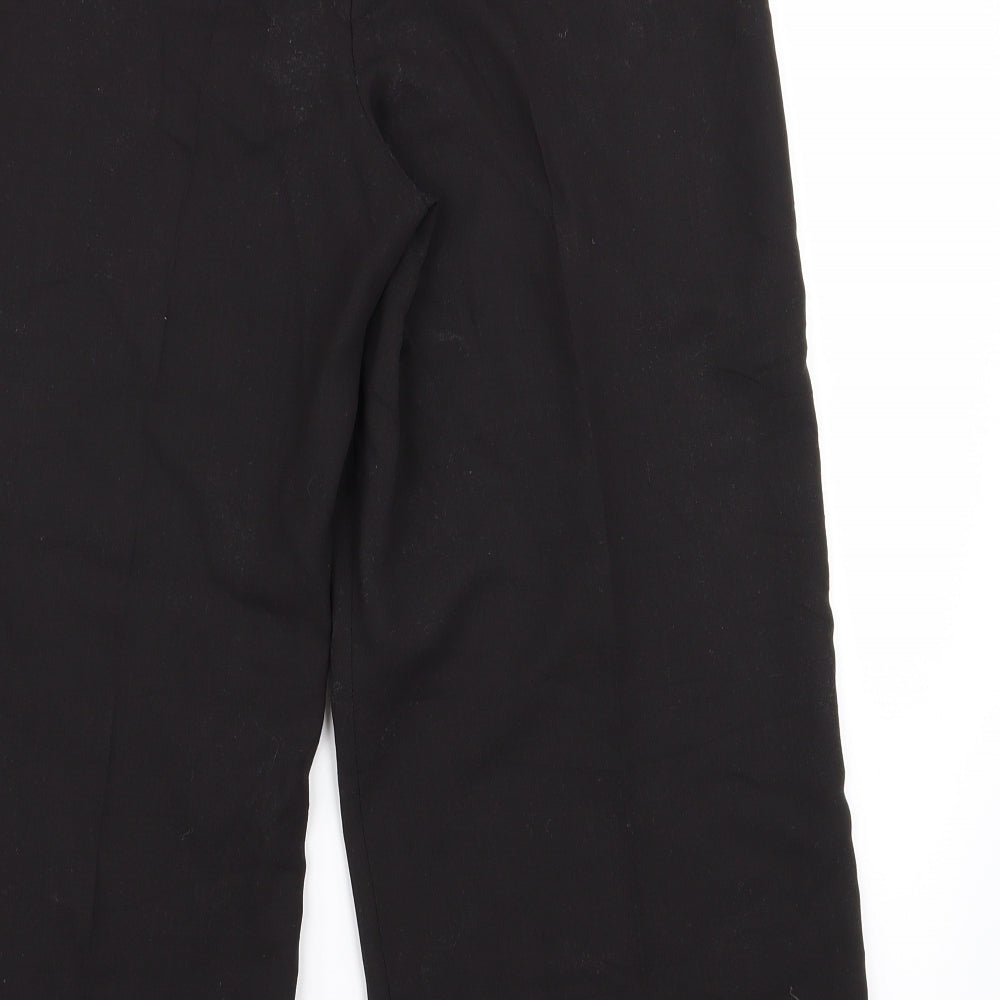Preworn Womens Black   Trousers  Size 12 L20 in