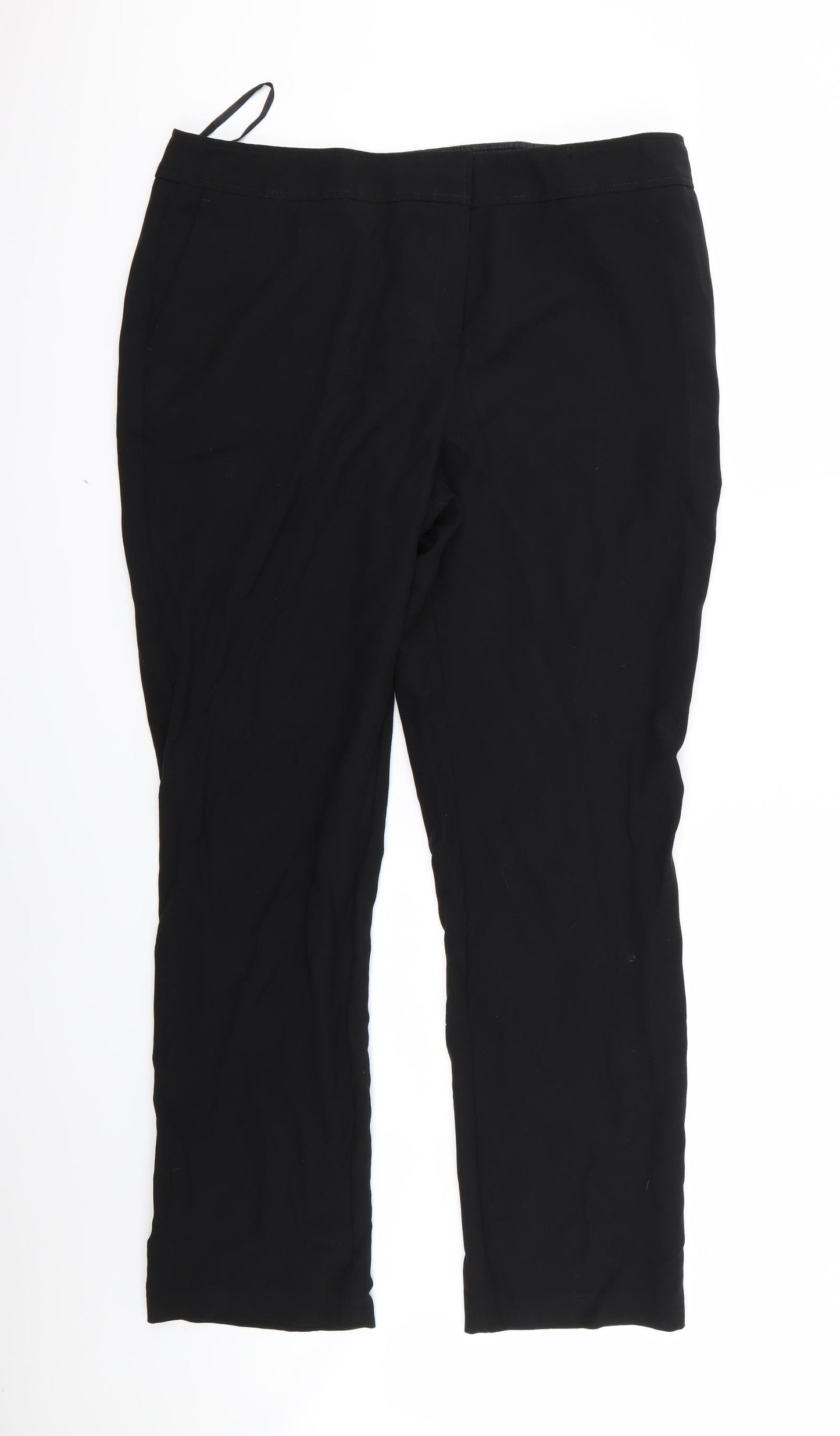 Preworn Womens Black   Trousers  Size 16 L23 in