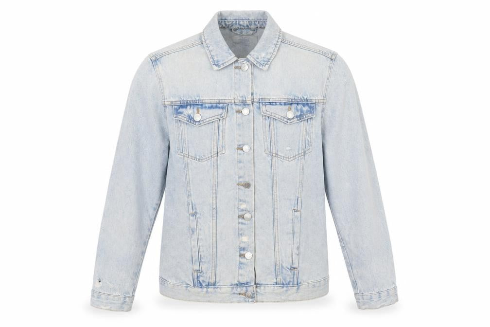 New Look Womens Blue   Biker Jacket Size 10  - m
