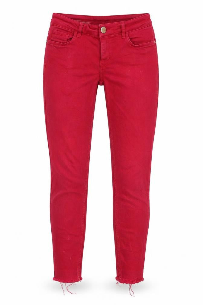 mosh Womens Red   Skinny Jeans Size 26 L25 in