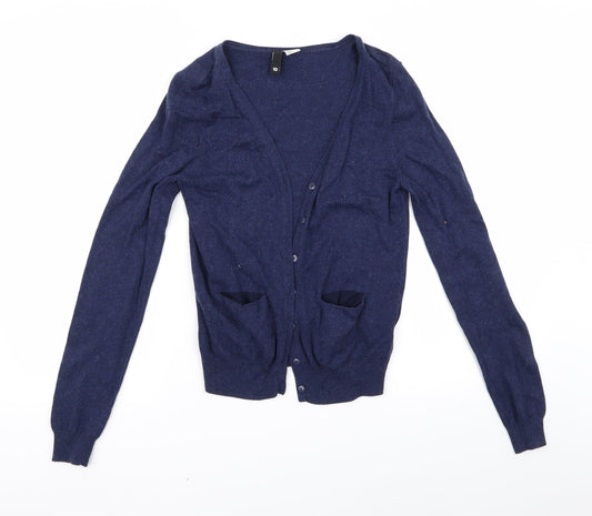 Preworn Womens Blue   Cardigan Jumper Size 10  - 1