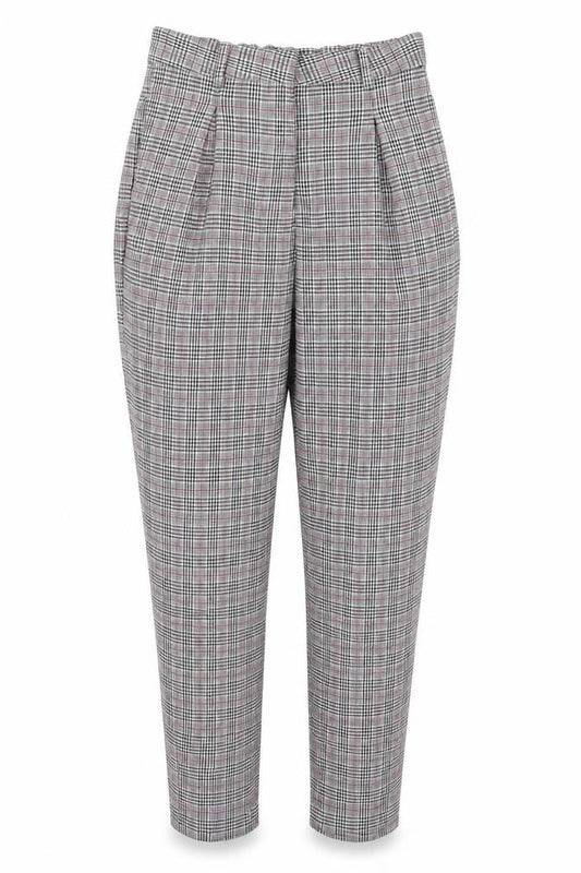 Daisy Street Womens Grey Striped  Trousers  Size 8 L28 in