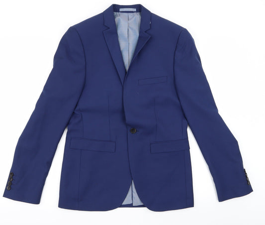 Burton Mens Blue  Rayon Jacket  Size 36