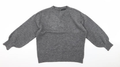 F&F Mens Grey  Rayon Pullover Jumper Size M