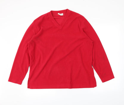 Preloved Best basics Womens Red   Pullover Jumper Size 14 - Front