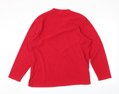 Preloved Best basics Womens Red   Pullover Jumper Size 14 - Back