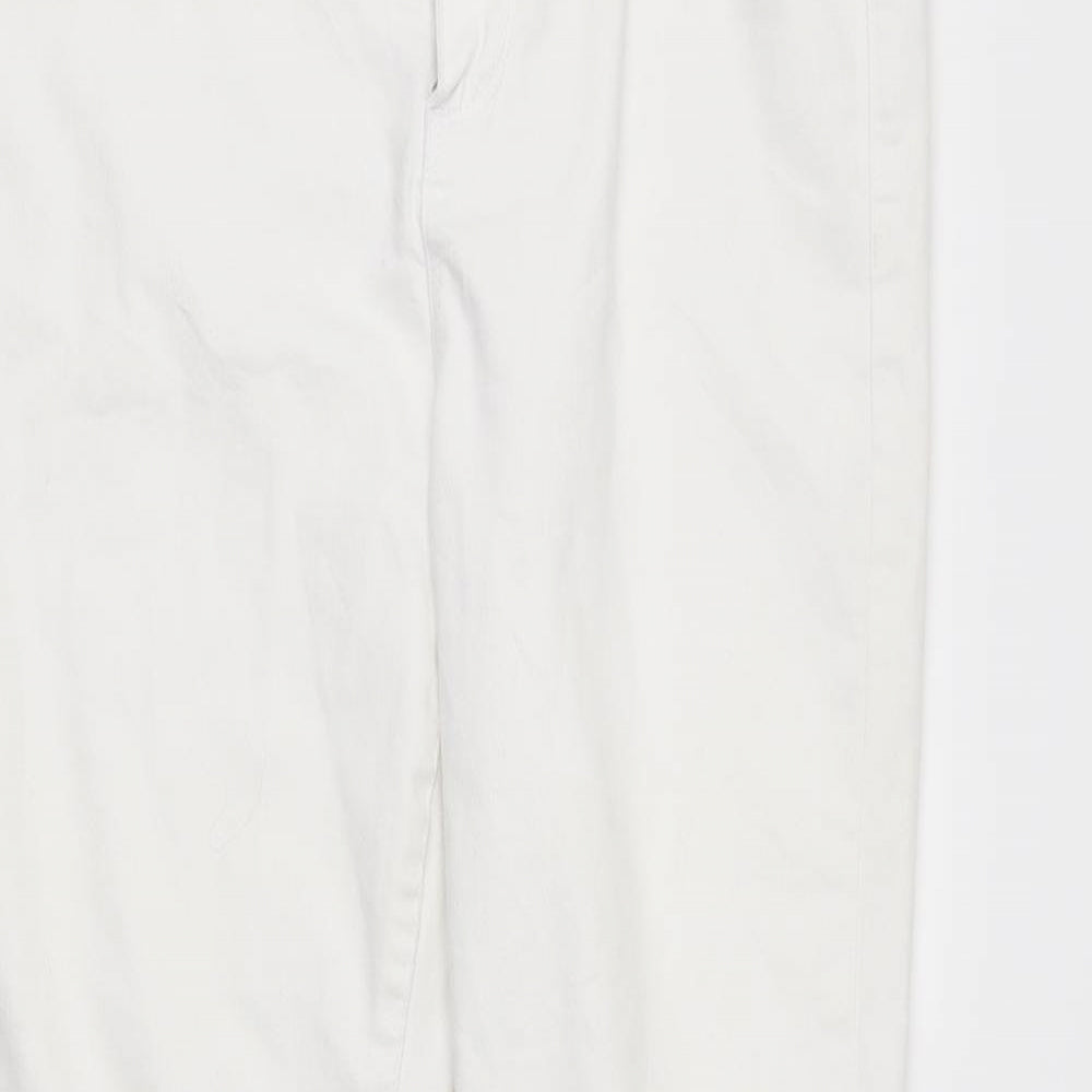 DenimCo Womens White  Denim Skinny Jeans Size 14 L26 in