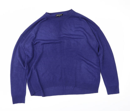 Preloved debanams Womens Blue   Pullover Jumper Size 14 - Front