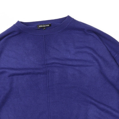 Preloved debanams Womens Blue   Pullover Jumper Size 14 - Detail