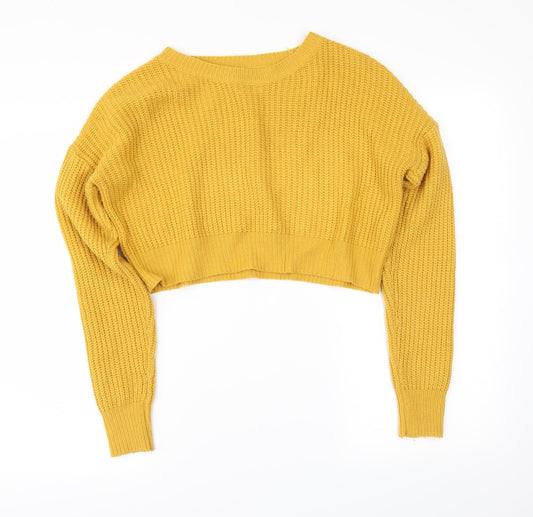 newlook Boys Yellow   Pullover Jumper Size 14-15 Years