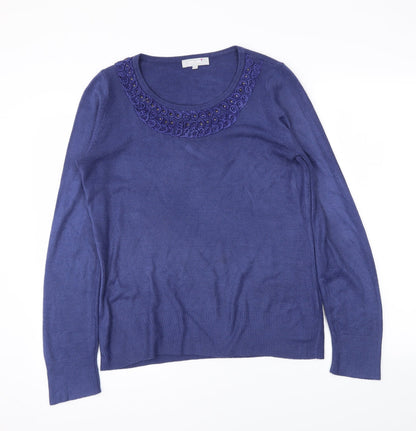 Marks & Spencer Womens Blue   Pullover Jumper Size 12