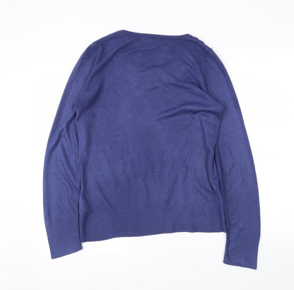 Marks & Spencer Womens Blue   Pullover Jumper Size 12