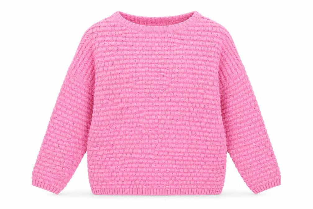 Warehouse Womens Pink Polka Dot  Pullover Jumper Size 10