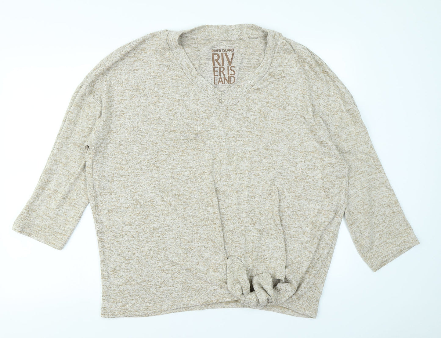 River Island Womens Beige   Basic T-Shirt Size S