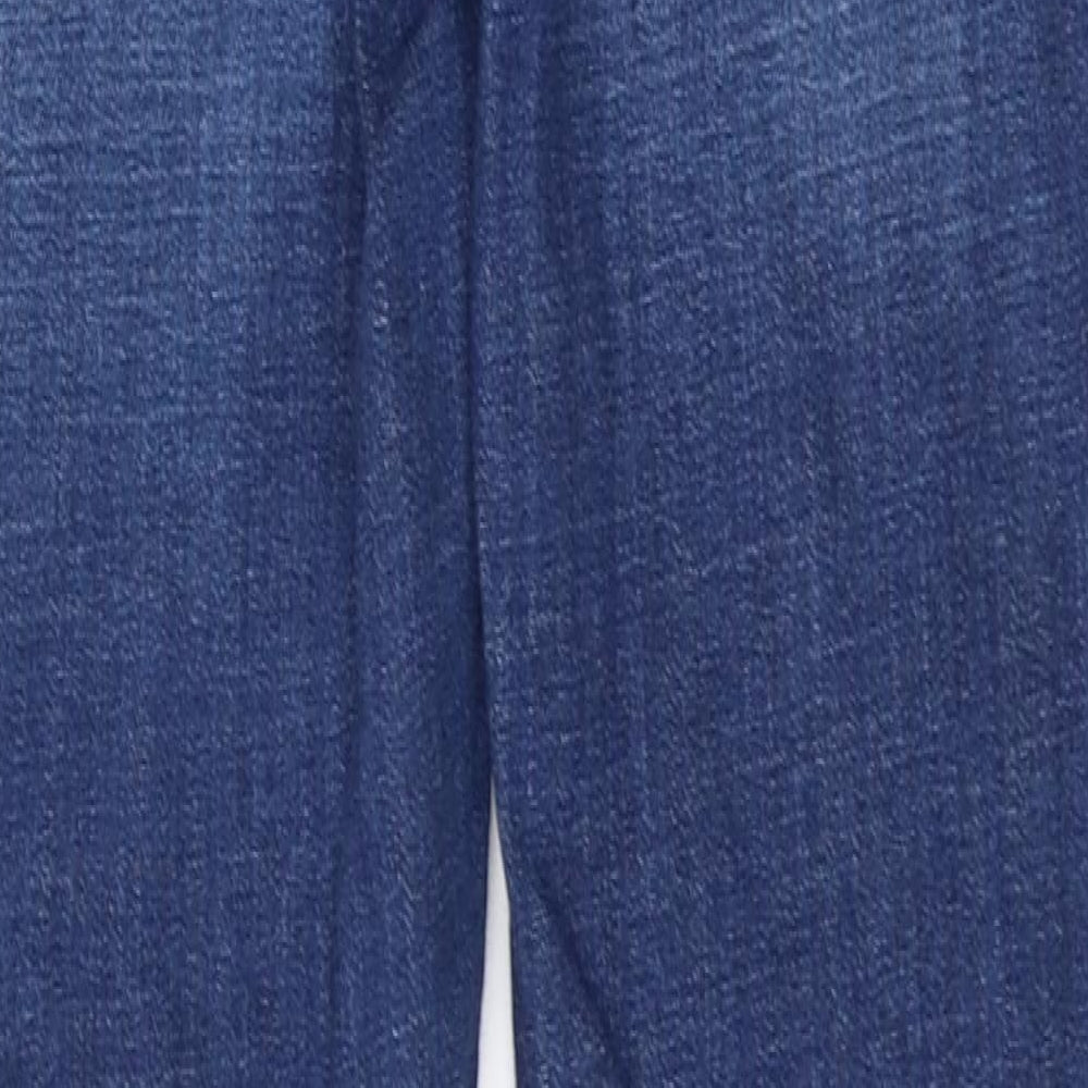 Topshop Womens Blue  Denim Skinny Jeans Size 26 in L29 in - Distressed