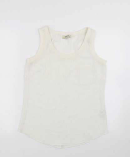 Papaya Womens Ivory   Basic Blouse Size 8